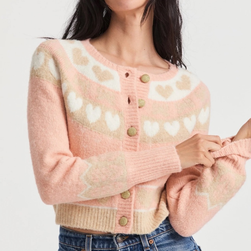 LSF Dimples Crop Cardigan